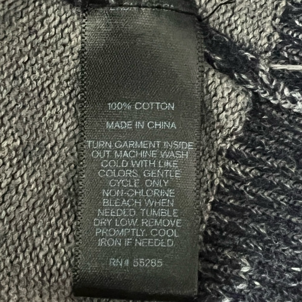 Express Denim Blue V-Neck Sweater - Picture 4 of 4